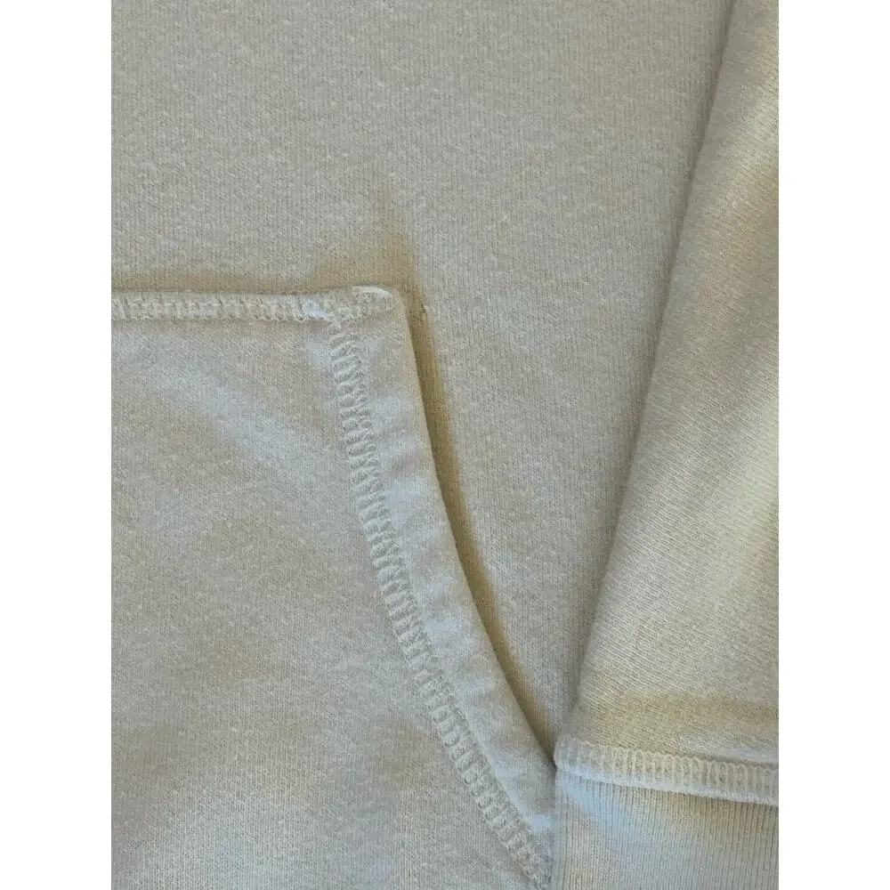 Ralph Lauren Girls Sz 6 Cream Pullover Classic Hoodie Sweatshirt Red Pony Logo